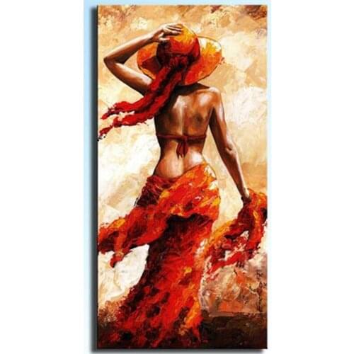 Large Sexy Girl Portrait Modern Abstract Nude Oil Painting On Canvas For Bedroom Acrylic Paintings Wall Art Picture Home Decor