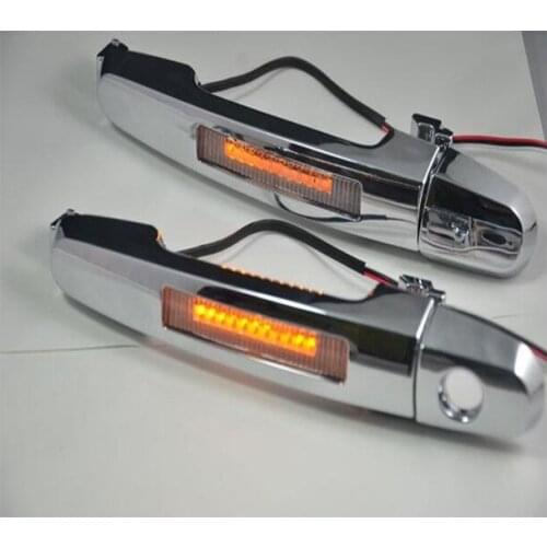 For Toyota Prado 2003-2009Year LC120 FZJ120 2700 4000 Plating Door Handle With LED Light