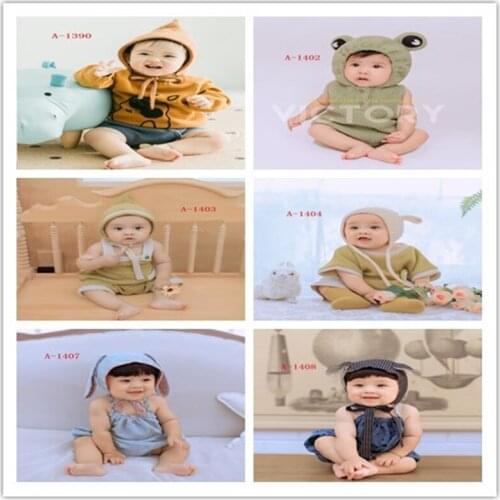 Dvotinst Baby Girls Boys Photography Props Infant Tollder Cute Outfits Sets Bonnet Clothes Fotografia Studio Shoots Photo Props