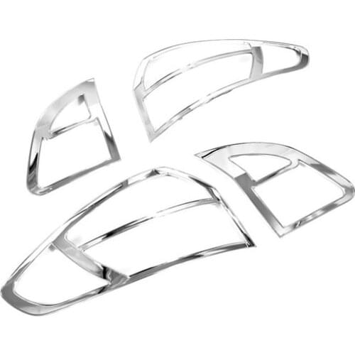 Chrome Styling Tail Light Cover Trim for Ford Fiesta 2008-2011 Sedan