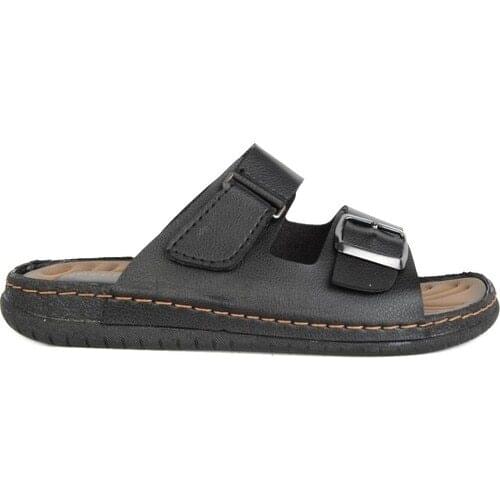 Gantry 11652 Black Male Summer Casual Slippers Elegant-Casual-Home-Outdoor