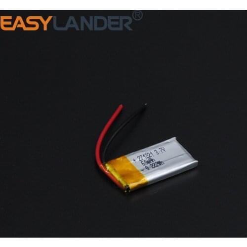 3.7V 60mAh Rechargeable li Polymer Li-ion Battery For bluetooth headset mp3 /MP4 speaker mouse recorder 271221