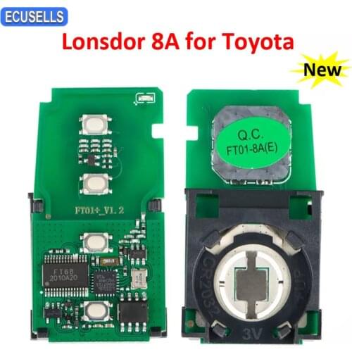 Lonsdor 8A for Toyota Camry Corolla RAV4 Avalon C-HR IZOA for Lexus Universal Smart Car Key for K518 K518S K518ISE KH100 KH100