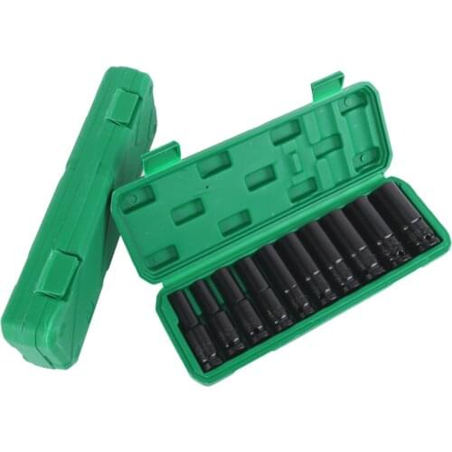 1/10Pcs Electric Impact Wrench Hex Socket Head Kit 8-24mm 1/2 Inch Drive Deep Socket Set For Makita Wrench Adapter Hand Tool Set