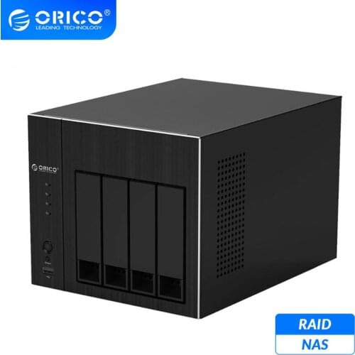 ORICO OS Series HDD Docking Station 2.5 3.5'' NAS 4 Bay Network Attached Storage with RAID Gen7 USB3.0 HDMI RJ45 HDD Case 48TB