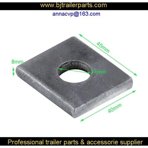 Axle pad 45x40mm, natural, trailer axle spring parts, trailer parts