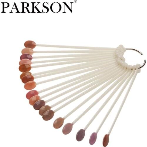 Parkson 50Pcs/Set Nail Showing Chart Fake Nail Tip Spoon Acrylic Practice Chart Palette Practice Display Tool Manicure Nail Art