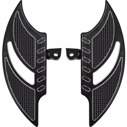 New Motorcycle Floorboards Foot Pegs Footrest Pedals For Harley Touring Electra Glide Road King Dyna Sportster XL 883 1200