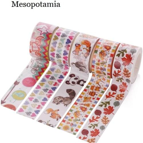 DIY Scrapbooking Pink Stamping Bronzing Maple Heart Leaf Pet Lace Paper Tape Stickers Adhesive Tape Decorative Craft Stickers