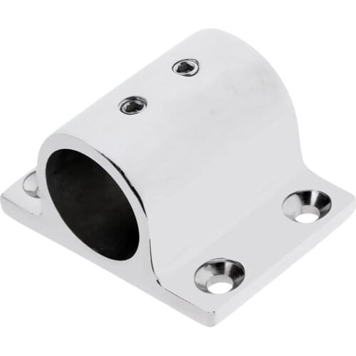 Marine Boat Hand Rail Fitting 90 Degree Stanchion Base Mount for 20mm Tube