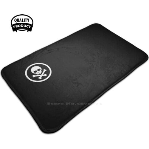 Toxic Skeleton Soft Foot Pad Room Goods Rug Carpet Toxic Skeleton Toxic Biohazard Skeleton Radioactive Quarantine Quaranteen