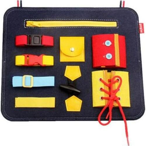 1 Pcs Baby Cloth Book Toys Dressing Learning Board Children Learn To Dress Montessori Basic Life Skills Learning Toy Gift