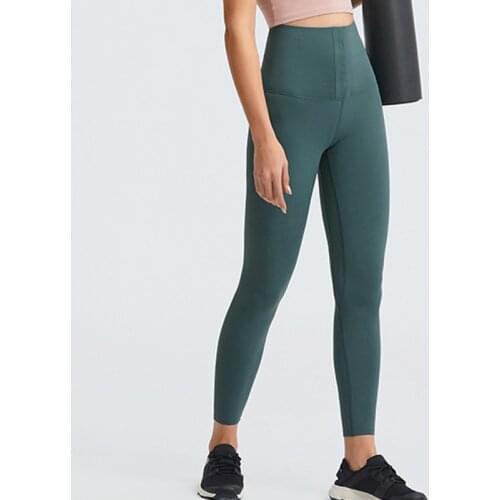 2021 new High Waist Three Breasted 4-way stretch fabric Leggings for Women Female sport yoga Pants