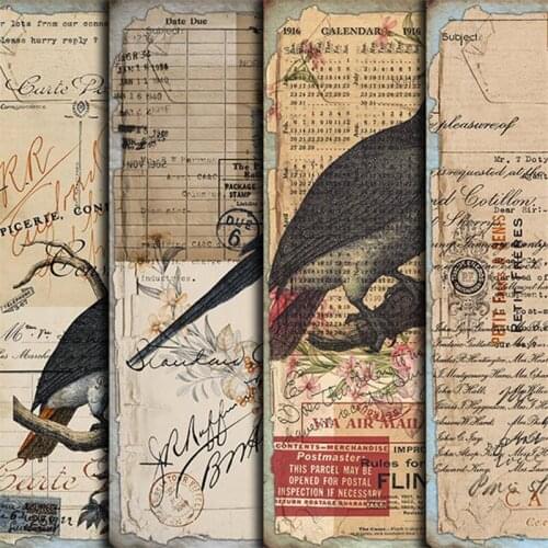 4Pcs/Lot Sparrow Material Papers DIY Scrapbooking Album Diary Gift Decorative Paper Scrapbooking Paper