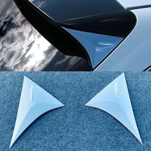 ABS Chrome Car Rear Window Triangle Panel Trims Decorative Exterior Styling Accessories For Toyota Harrier Venza XU80 2020 2021