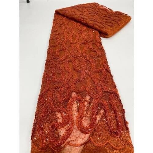 New Arrival African Fabric 2021 High Quality French Mesh Lace Nigerian For Wedding Dress H-5.41606