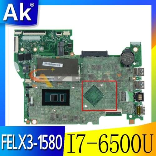 Akemy For Lenovo FELX3-1580 Yoga 500-15isk Laptop Motherboard I7 6500U Integrated Graphics 100% Test OK No Quality Problem