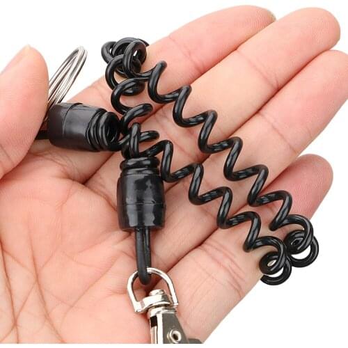 Key Holder Keychain Car-styling Auto Accessories Retractable Spring Coil Spiral Stretch Key Ring
