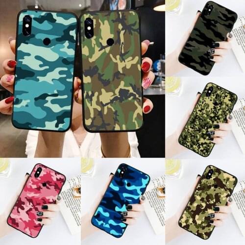 Camouflage Pattern Camo military Army Phone Case For Xiaomi Redmi Note 4 4x 5 6 7 8 pro S2 PLUS 6A PRO
