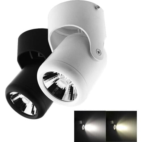 COB 10W 20W LED Downlights Surface Mounted Downlight LED Lighting Angle-adjustable+ AC85-265V Driver