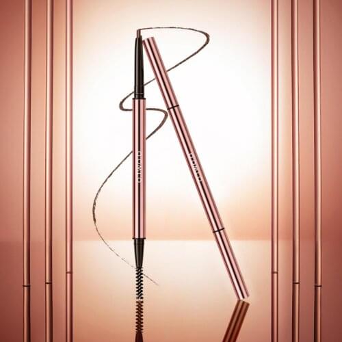 Double Head Long Lasting Waterproof Ultra Fine Triangle Rotating Eyebrow Pencil