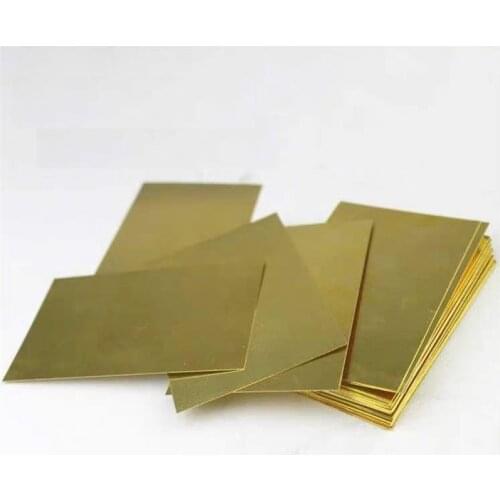 0.8mm to 5mm H62 Brass Sheet Brass Plate Customized Size Material Laser Cutting CNC Frame Model Metal DIY Contruction Brass Pad