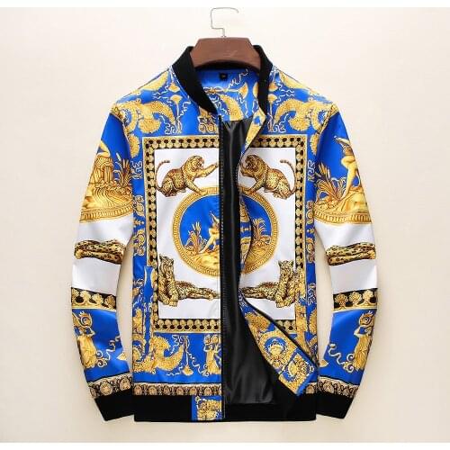 Fashion Designer Jacket Long Sleeve Mens Jackets Hoodie Clothing Zipper With Animal Letter Pattern Plus Size Clothes M-3XL