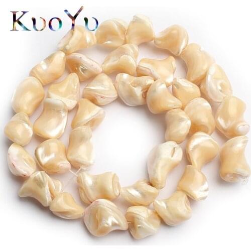 Natural Stone Beads Irregular Trochus Shell Loose Spacer Beads For Jewelry Making DIY Bracelets Necklace S/M/L 15inches