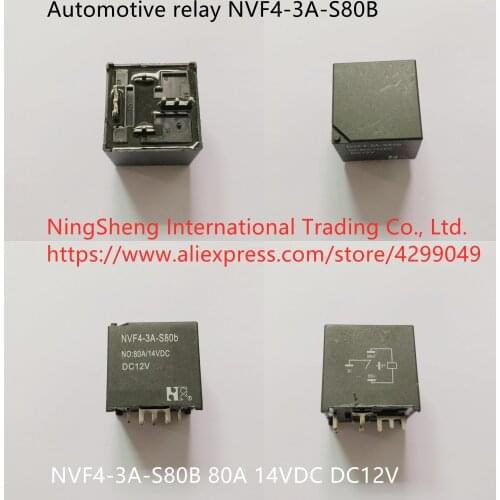Original new 100% automotive relay NVF4-3A-S80B 80A 14VDC DC12V