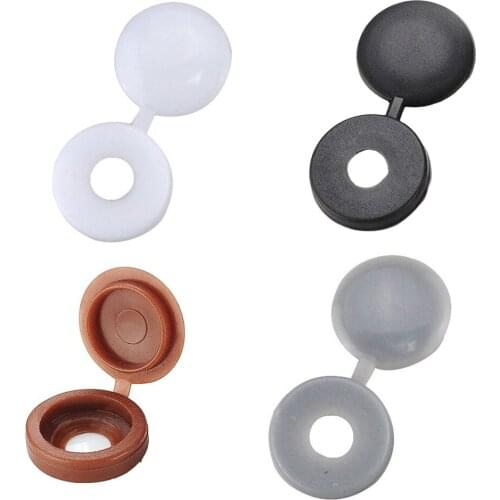 Furniture Exterior Covers Decor Colorful Hinged Plastic Screw Caps Snap Buttons Black Decorative Plastic Screw Cap Cover