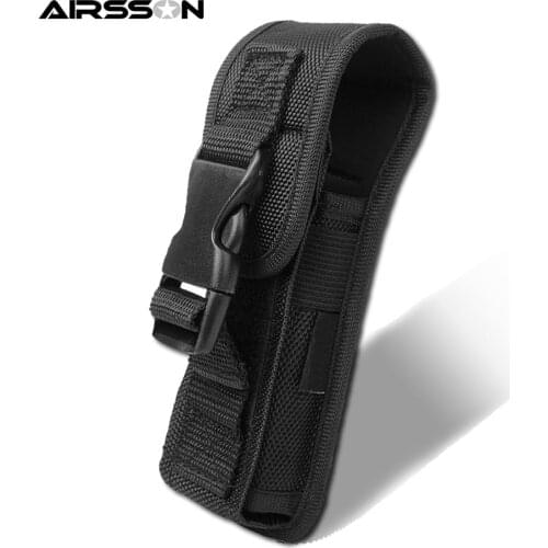 Tactical Flashlight Pouch Portable LED Torch Case Flashlight Holster for Duty Belt Molle Waist Bag Survial Tools for Hunting