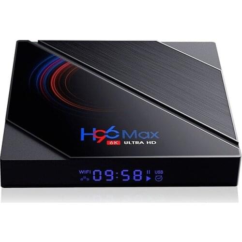 H96 Max H616 4GB RAM 64GB ROM 5G Wifi bluetooth 4.0 Android 10.0 4K 6k UHD 3D Stereoscopic VP9 H.265 TV Box Support Google