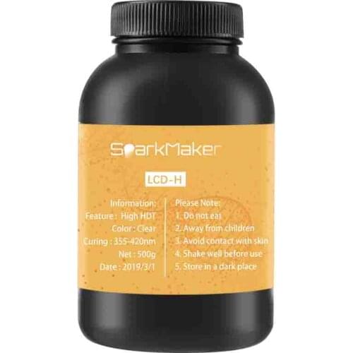 Sparkmaker Uv Resin 3d Filament Lcd/sla 3d Printer Printing Materials Bear 320℃ Super Hard Liquid 500g 405nm Uv Reisn 3d Mold