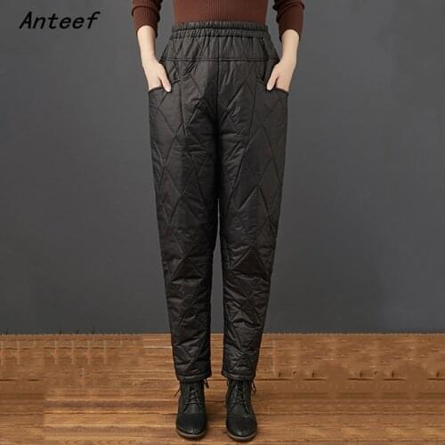 Plus size korean style vintage high waist casual loose woman autumn winter harem pants streetwear trousers women 2021 clothing