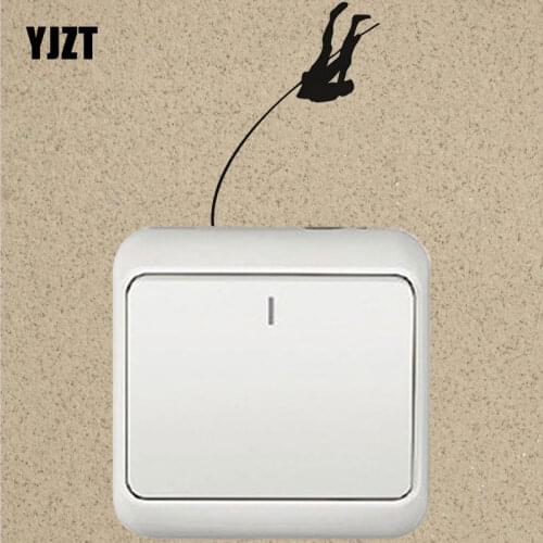 YJZT Pole Vaulter Vinyl Wall Art Decal for Home Decor Vinyl Wall Sticker Switch Decal 8SS2370