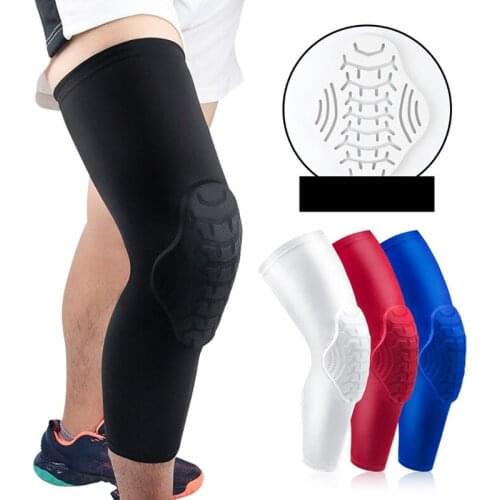 1PC Lengthen Compression Leg Sleeve Basketball Knee Pads Running Leg Sleeve Calf Knee Brace Support Protector Shin Guard