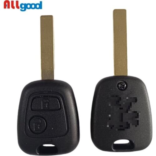 Allgood 2 Button Remote Car Key Fob Case Shell For Peugeot 307 With Groove