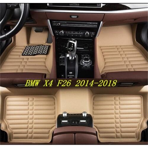 Auto Floor Mats For BMW X4 F26 2014-2018 Foot Carpets Car Step High Quality Brand New Embroidery Leather Mats