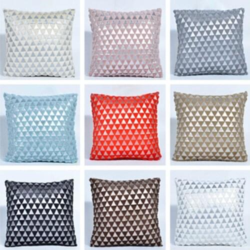 White Coffee Soft Plush Bronzing Cushion Cover 45X45cm Home Decor Faux Fur Pillow Cover Bedroom Sofa Decoration Pillow Cases