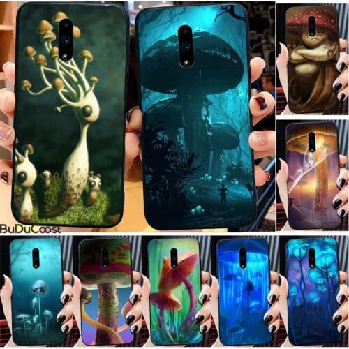 Mushroom fantasy art Phone Case For Redmi 6 4X 7 7A 8 GO K20 Note 4 4X 5 5A 6 6 Pro 7 8 8pro Black TPU Soft