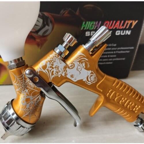 GTI Pro Lite 600ML Limited Edition Black Day Of The Dead SprayGun TE20