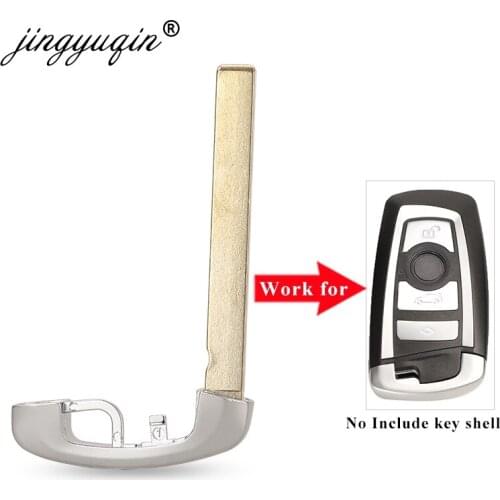 Jingyuqin 10pcs/lot Emergency Insert Key Blade For BMW 1 3 5 Series F10 F20 F30 F40 Car Key Shell Only Blank Replacement