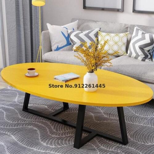 Nordic coffee table simple modern living room home small apartment creative round small coffee table simple balcony wrought iron