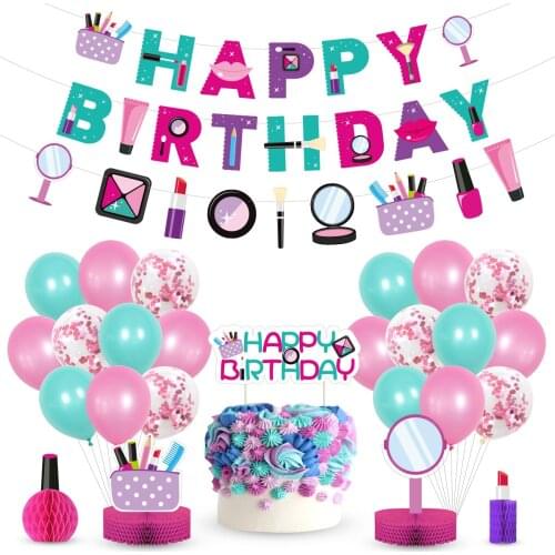 SPA Cosmetics Beauty Event Birthday Party Supplies