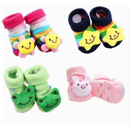 Cute Animal Baby Socks Non-slip Rubber Soles KT Sock for Baby Girls Boys Cartoon Newborn Kids Socks Children Baby Cheap Stuff