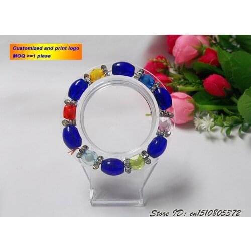 Fashion Clear Acrylic Bracelet Holder Ankle Showing Stand Jewelry Display Rack Shelf Organizer Showcase