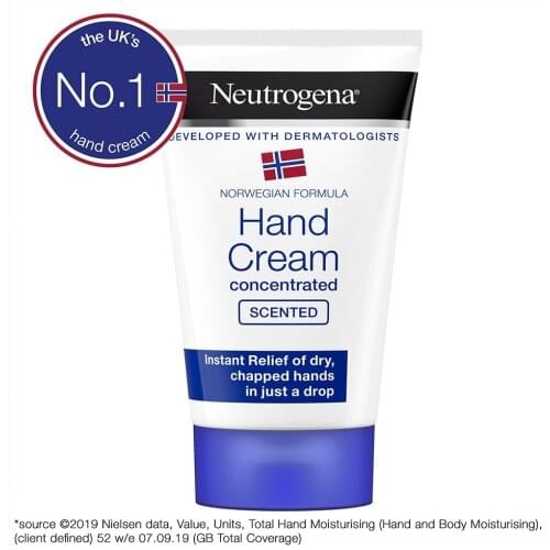 Neutrogena Norwegian Formula Dry Hand Cream Concentrated Scented For 75 Ml Immediate And Lasting Relief Chapped Hands