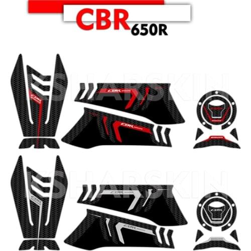 New Motorcycle fuel tank anti-scratch sticker Gas Cap Tank Pad protection Sticker 3D Decal for HONDA CBR650R cbr 650r 2019