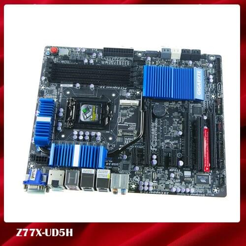Original Desktop Motherboard For Gigabyte for Z77X-UD5H MACOS Intel Z77 Fully Tested, Good Quality