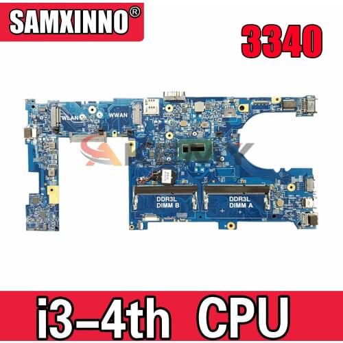 Original Laptop motherboard For DELL Latitude 3340 SR16Q I3-4010U Mainboard CN-0CM0VC 0CM0VC DLR30 13229-1 5X37M